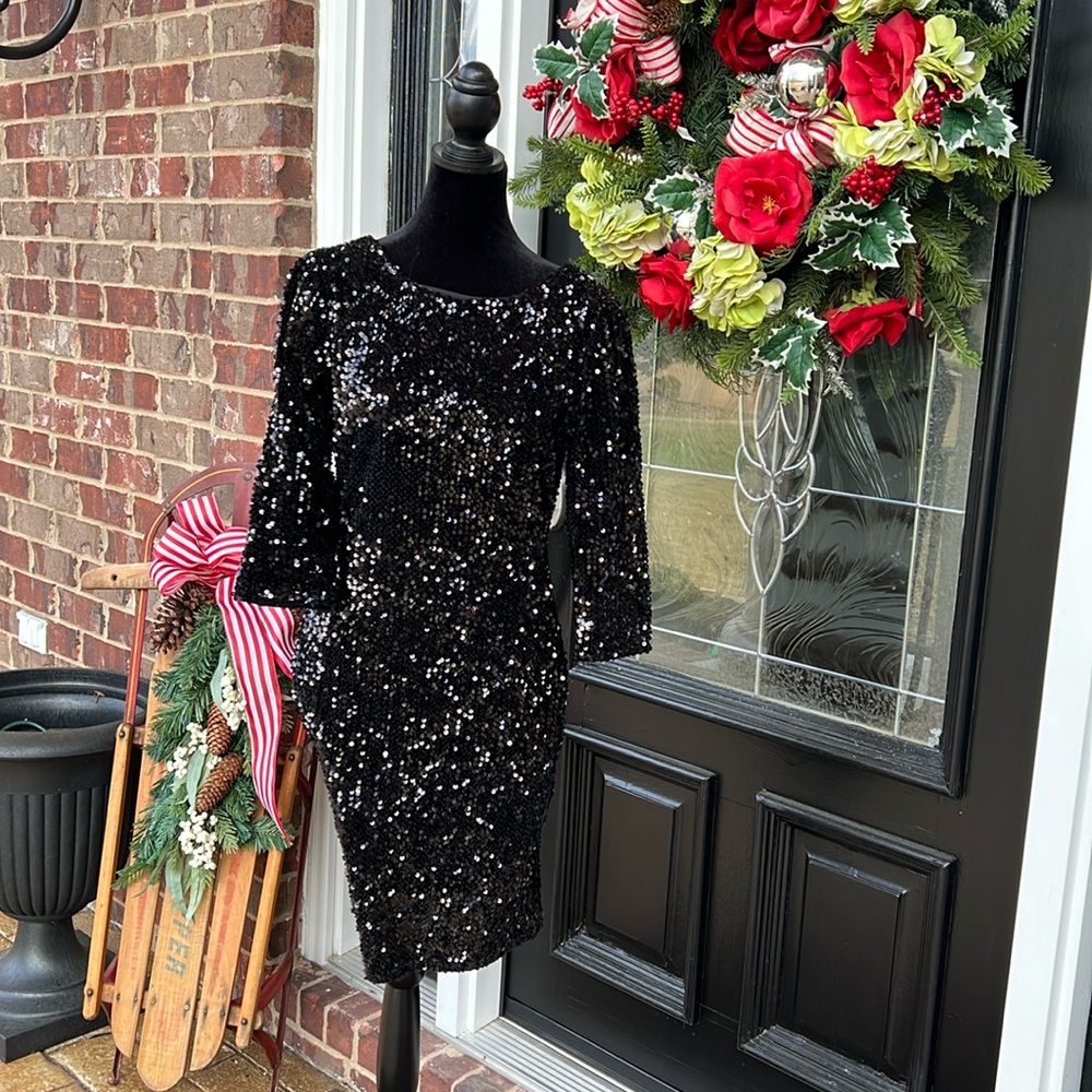 🖤Apricot Sequin Dress 🖤